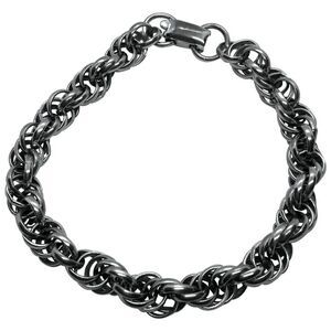 Coro 7.5" Silver Tone Vintage Multi Link Chain Bracelet